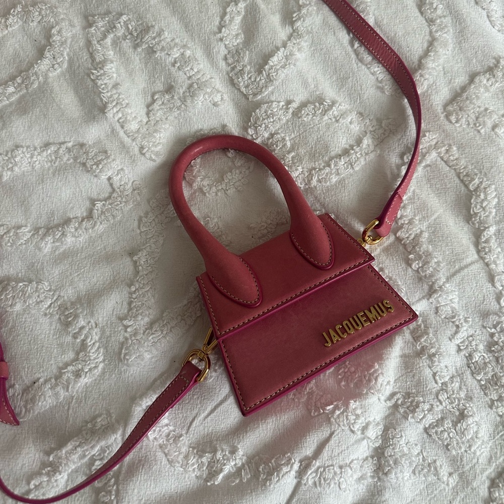 Jacquemus Pink Mini Bag Structured Design